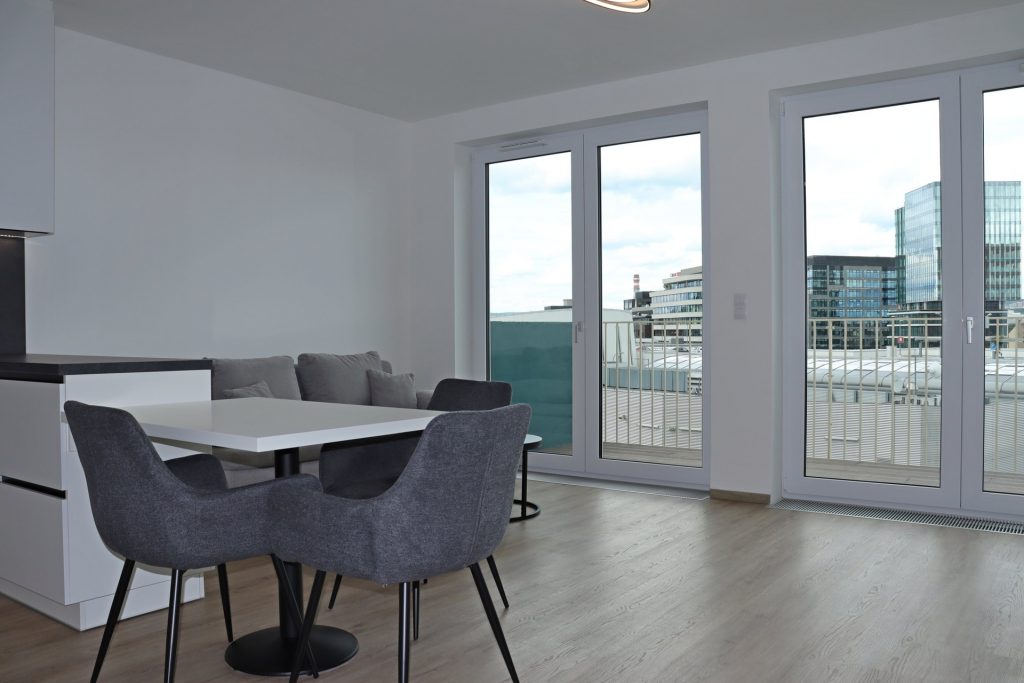 Pronájem bytu 2+kk, ul. Trnitá, Brno – Trnitá, garážové stání v ceně, balkon